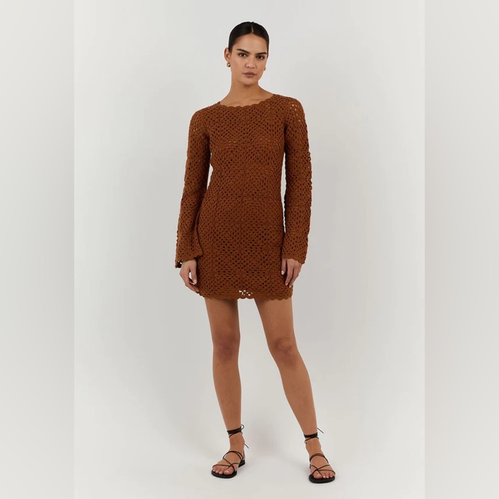 DISSH Clover Crochet Mini Dress